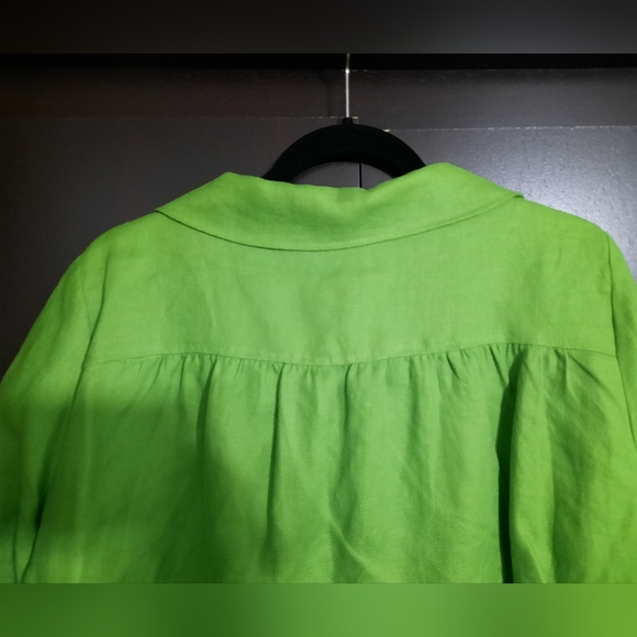 Alexandra Bartlett Linen Cropped Blazer Jacket - Picture 3 of 11